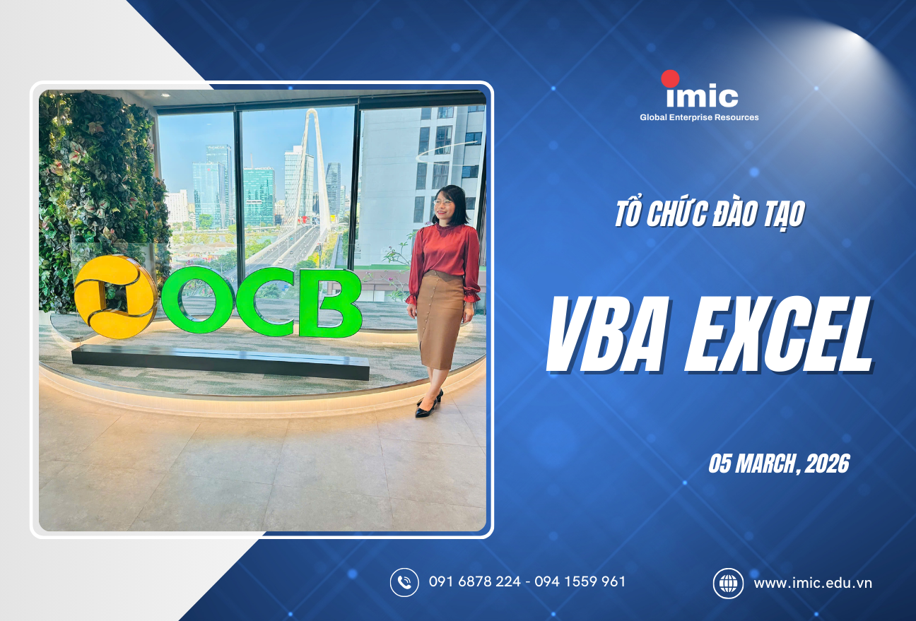 IMIC Đào tạo VBA Excel cho ngân hàng Ocean Bank