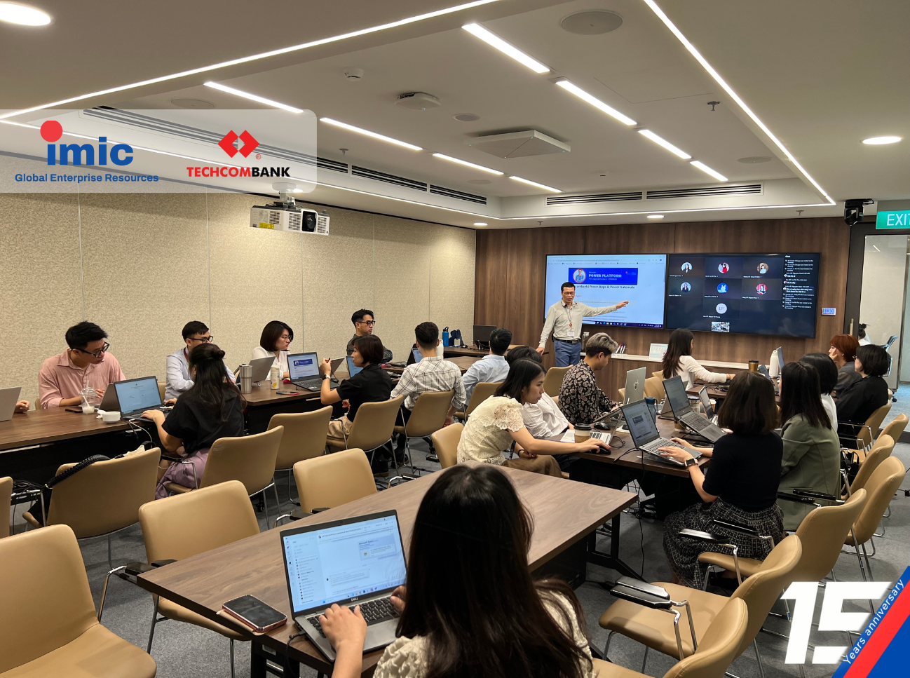 IMIC đào tạo Power Apps & Automate cho CBNV Techcombank – 23/07/2025