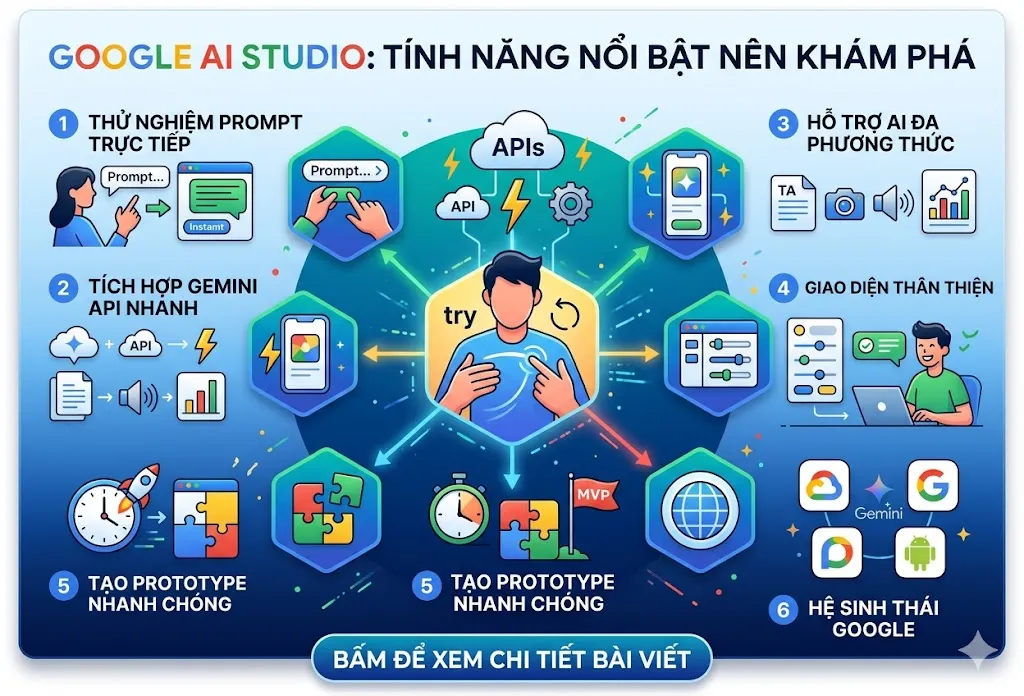 Top Những Tính Năng Nổi Bật Của Google AI Studio Mà Người Dùng Không Nên Bỏ Lỡ