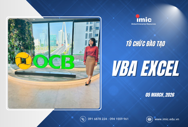 IMIC Đào tạo VBA Excel cho ngân hàng Ocean Bank