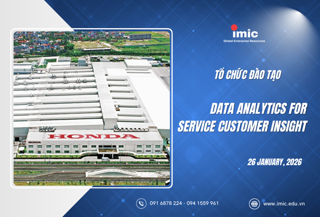 IMIC tổ chức đào tạo Data Analytics for Service Customer Insight cho nhà máy Honda Việt Nam